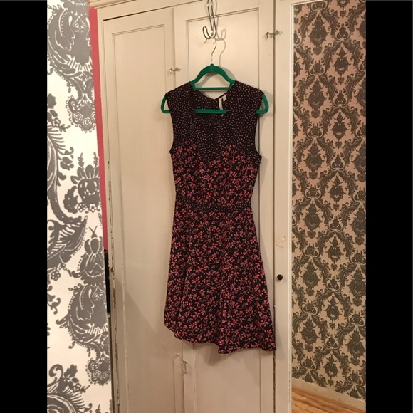 Reformed Pink & Black Floral Print Dress - Picture 9 of 13